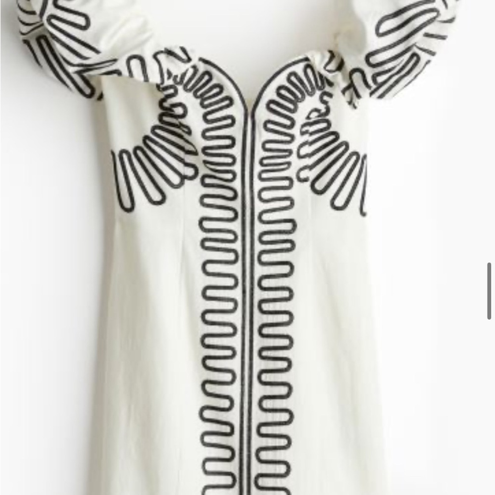 H&M linen blend dress size large